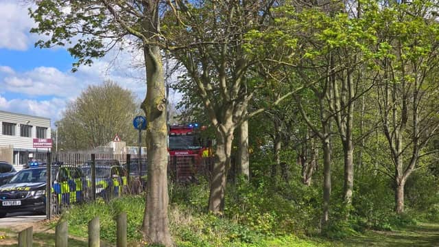 Victoria Park in Northampton where a man was found in the river (pic Nate Villette)
