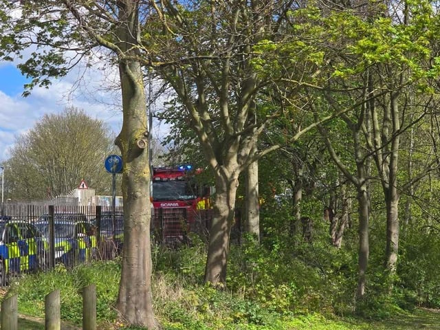 Victoria Park in Northampton where a man was found in the river (pic Nate Villette)