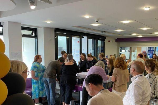 Students at Central Bedfordshire College, part of The Bedford College Group, collect their GCSE results.