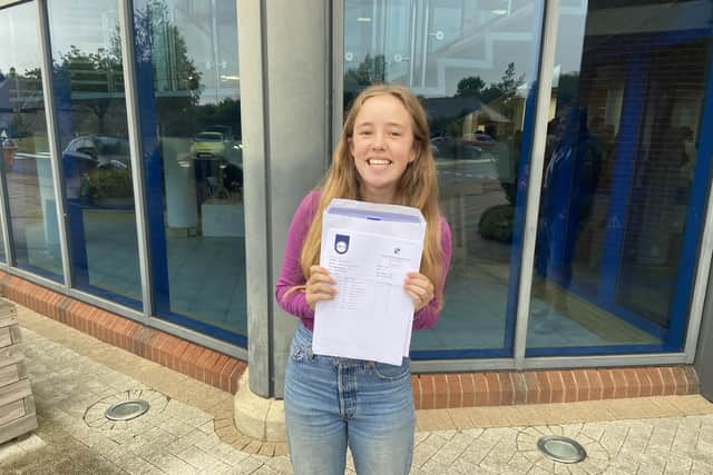 It was all smiles for Harriet Williams at Northampton High School, who achieved 10 GCSEs at grade 9 - the highest you can get.