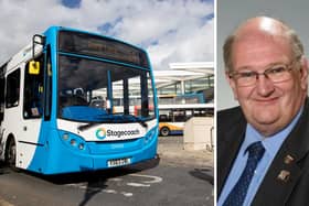 Stagecoach bosses say Cllr Phil Larratt's claims it is using 'rubbish' buses on Northampton routes are "inaccurate"