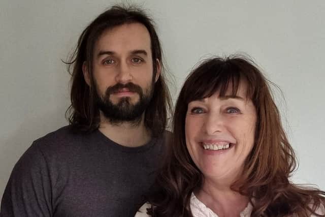 Founder of Northants Pilates, Karen Grinter, and her son Daniel who now helps to run the business.