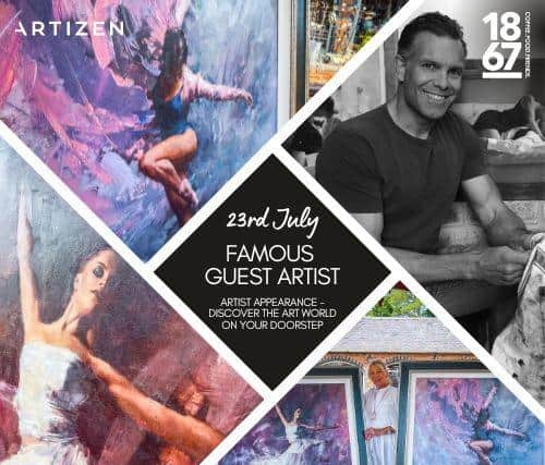 Famous Guest Artist at Heart of the Shires Shopping Village