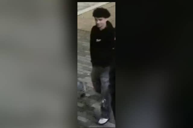 Police would like to speak to the man in the image.
