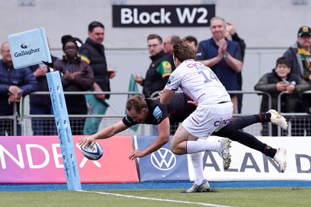 Saracens beat Saints in the Gallagher Premiership play-off semi-final last season (photo by David Rogers/Getty Images)
