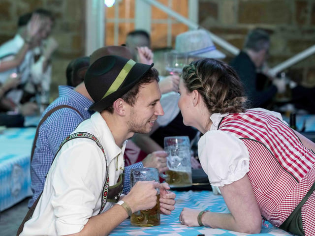 Oktoberfest celebrations at Delapre Abbey on Friday October 14, 2022.