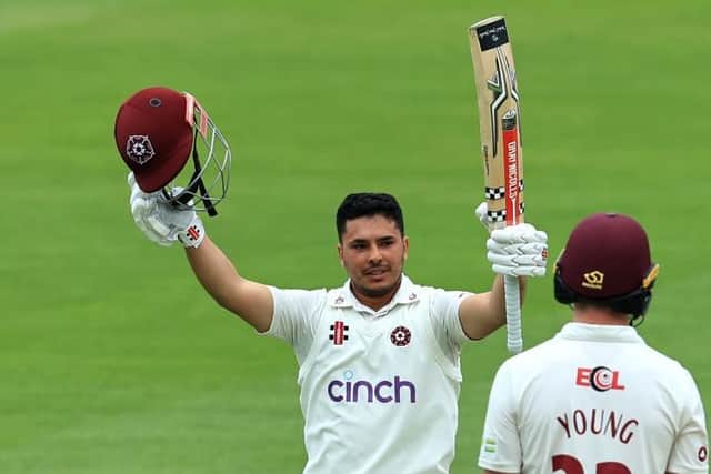 Ricardo Vasconcelos is celebrating after signing a three-year contract extension at Northants