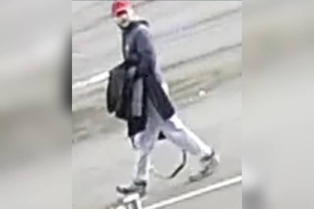 Police want to speak to the man in the image.