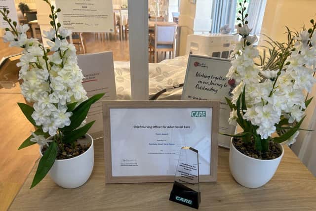Pytchley Court's award and certificate