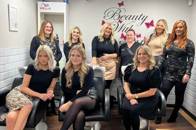The Beauty Withinn team, shortlisted for the 'positive impact' award at this year's SME Northamptonshire Business Awards.