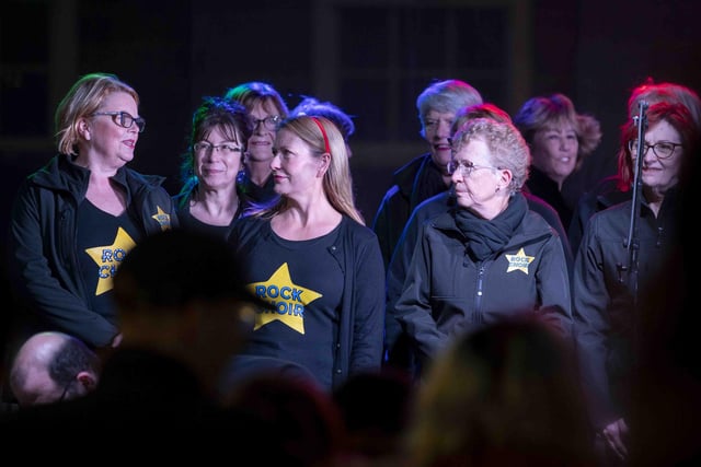 The Northampton Rock Choir joined the fun as Northampton switched on Christmas lights on Saturday (November 28).