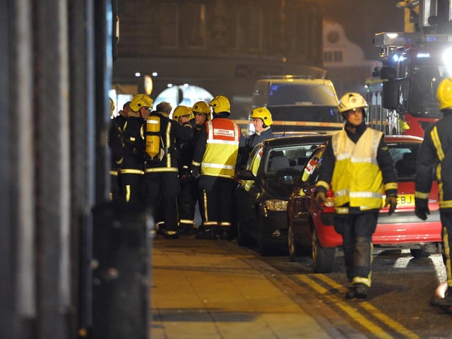 2012 - Fire at the Fat Cat cafe bar in Bridge Street, Northampton
