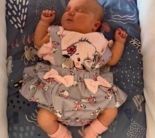 Harper Leigh born on April 25, weighing 8lbs 7oz.