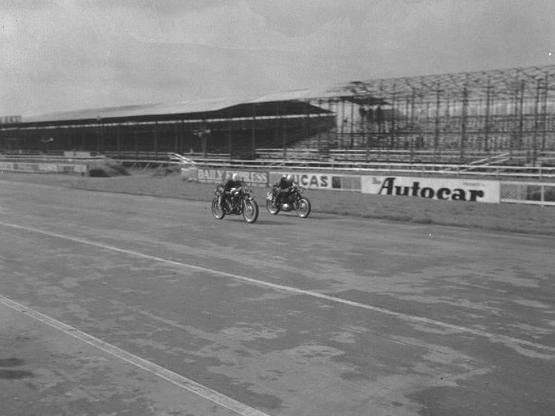 Motorcycle racing at Silverstone, April 17, 1959