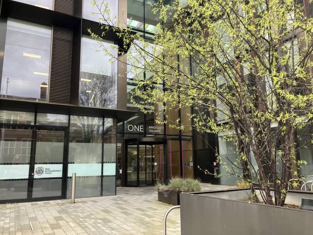 West Northamptonshire Council offices at One Angel Square, Northampton. Credit: Nadia Lincoln LDRS