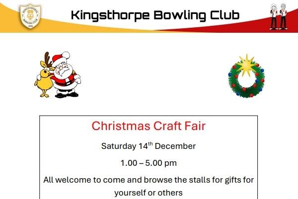 The bowling club in Central Avenue will take place on Saturday December 14 between 1pm and 5pm. There will stalls displaying gifts to buy. The bar will be open and hot drinks, cakes and mince pies will be available.