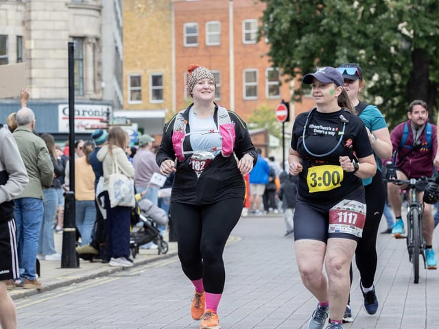 Hundreds of runners took part in the half marathon around the town on Sunday September 14.
