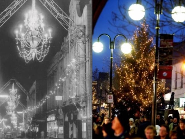 Christmas lights switch on events through the years...