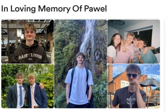 Pawel, 18, tragically lost his life in a collision on a country road near Northampton on Thursday, April 24.