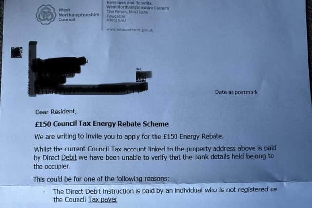 The letter send out to more than one thousand households.