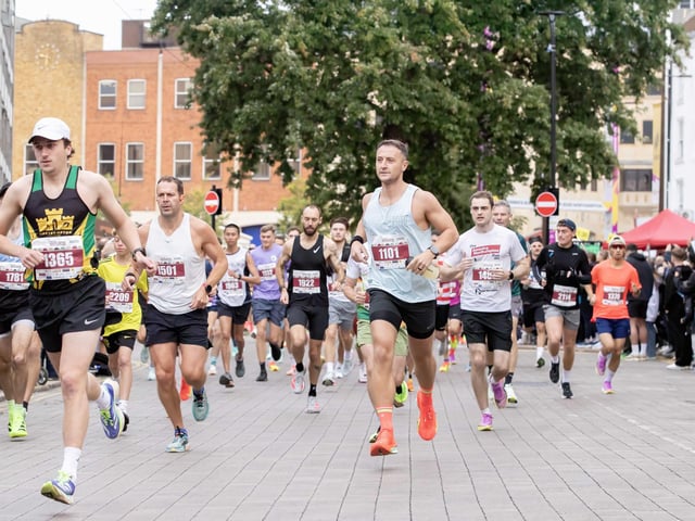 Hundreds of runners took part in the half marathon around the town on Sunday September 14.