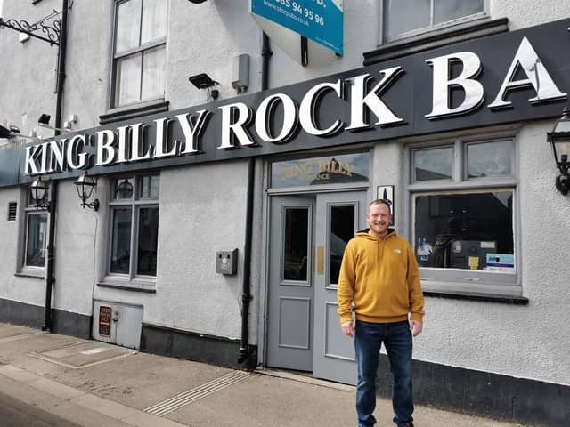 Martin Kelly has reopened the King Billy Rock Bar in Commercial Street