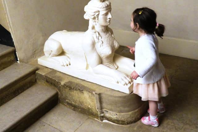 What would you ask a sphinx? Children explore the Egyptian Hall at Stowe House