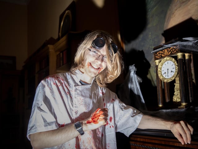 Delapre Abbey hosted a spooky trail for families on Friday October 31.