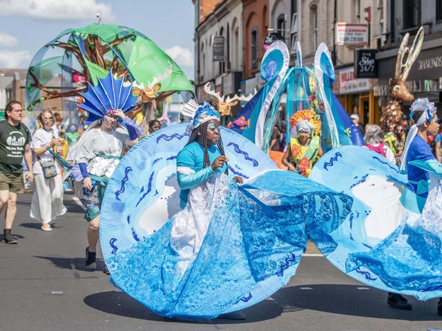 An explosion of joyous colour took over Northampton during the carnival on Saturday June 14.