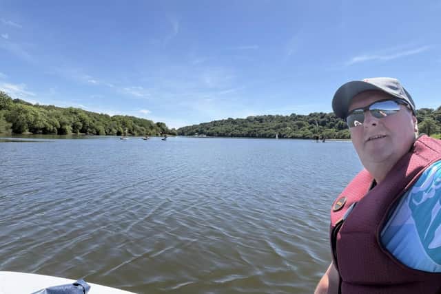 Aron Pearson, who only learned to paddleboard a few months ago, has launched Paddle with Purpose