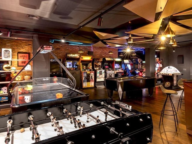 With arcade games, pinball machines and pool tables, John and Annabel’s epic games room is an entertainer’s dream.