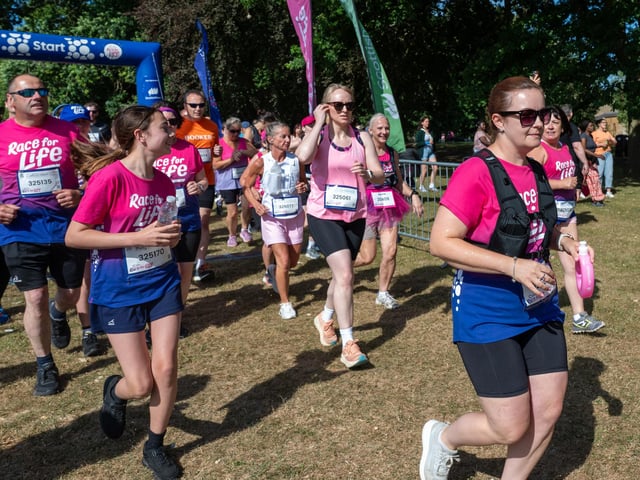 Runners taking part in the Race For Life at Abington Park in Northampton on Sunday, July, 12, 20026. Photo by David Jackson.