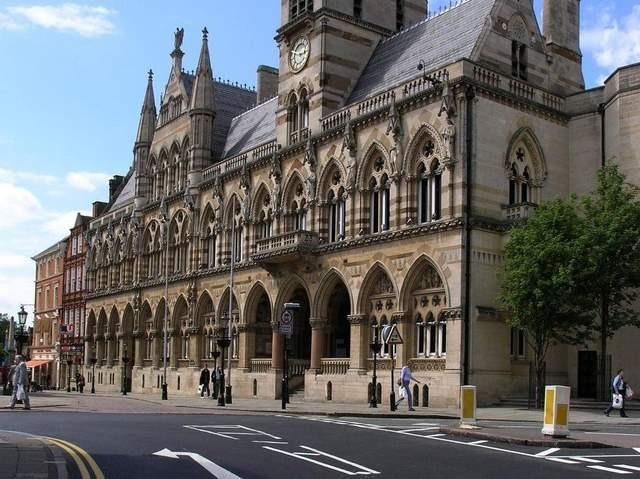 The Guildhall may just be the most eye-catching and stunning buildings in Northampton thanks to its intricate detail on such a grand scale. Definitely one of, if not the, prettiest areas in the town centre.