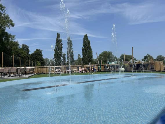 The new splash bad at Billing Aquadrome