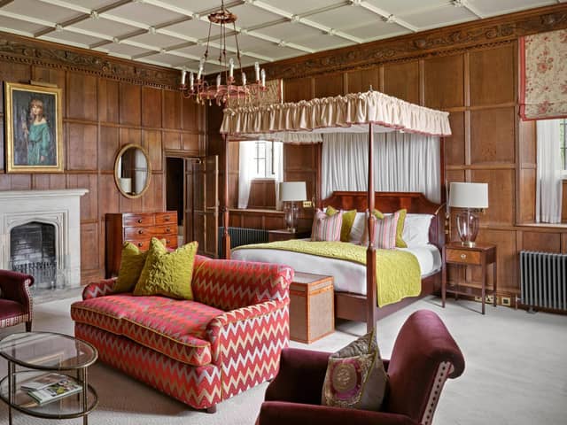 Bedrooms reflect the history of the manor house