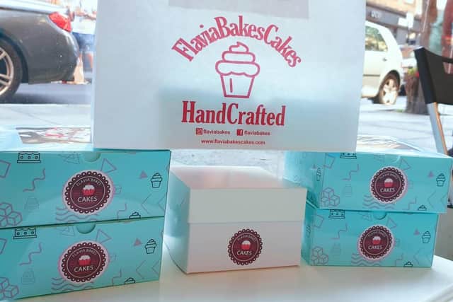 Flavia Bakes Cakes now offers birthday cakes, cookies, cakes to take away or share, brownies, and cookie sandwiches.
