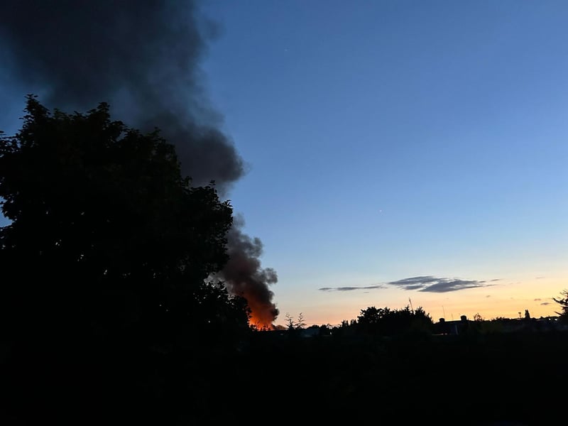 Firefighters tackled a blaze in St Andrew's Road from around 8.30pm on Tuesday August 20. Nobody was hurt.