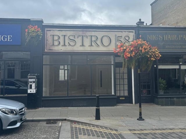 58 St. Giles Street is a former café/restaurant over ground floor and basement, currently in shell condition ready for a new fit-out. The sales ad says it could be suitable for a variety of uses, subject to planning. It is available for around £18,000 a year (£1,500 a month).