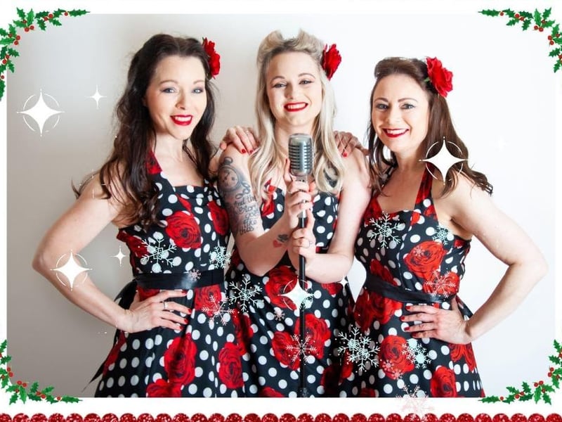 The vintage vocal trio will take to the stage at 1pm.