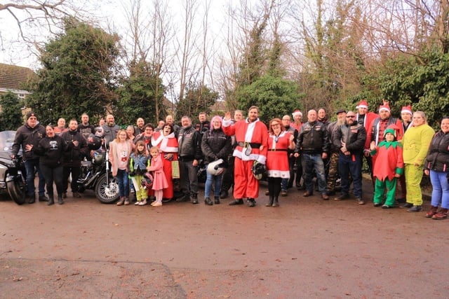 The King Billy’s Christmas present run, on December 16, smashed last year’s fundraising total – and 30 bikers delivered presents to young people at a children’s home in the run up to the big day. A total of £1,860 was raised, helping children who would otherwise not receive any Christmas presents.