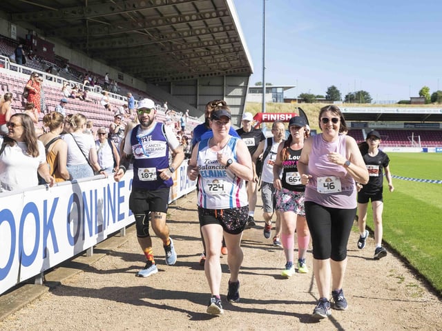 Hundreds of runners took part in the race on Sunday June 25, which started and finished at Sixfields stadium.