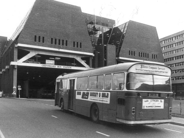 Greyfriars bus station, pictured in 1981