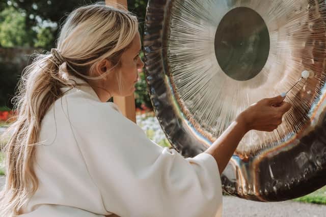 Caroline, who is the founder of the fastest growing franchise in the UK, hosted a sound healing workshop on day one and spoke on the addiction to cortisol and struggle among female founders on the final day. Photo: Chloe Court.