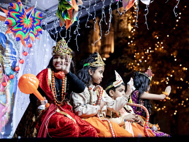 The parade and wider Diwali festival took place in Northampton town centre on Saturday October 26.