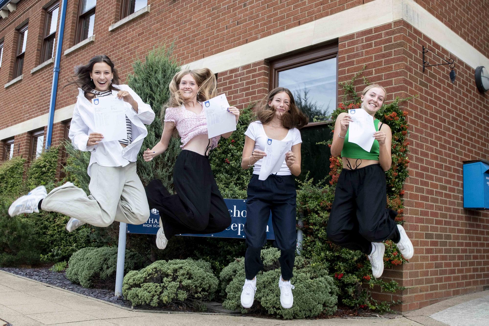 Laura Charles, Emma Neville, Harriet Fordham and Grace Moulton from Northampton High School.