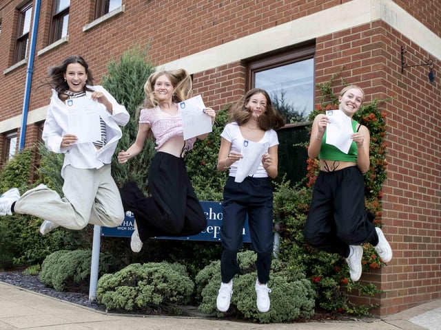Laura Charles, Emma Neville, Harriet Fordham and Grace Moulton from Northampton High School.