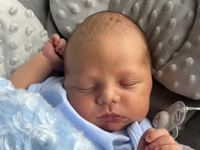 Luca James born at 1.10am on July 17 in Northampton.