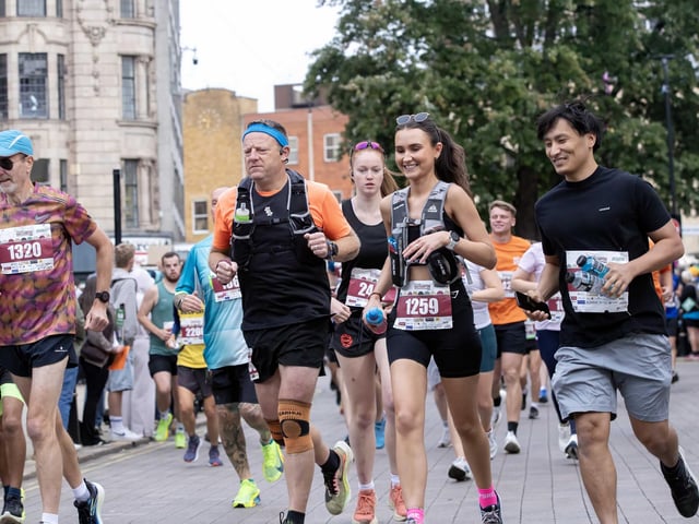 Hundreds of runners took part in the half marathon around the town on Sunday September 14.