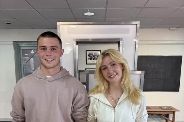 Two of the three students heading to Oxbridge