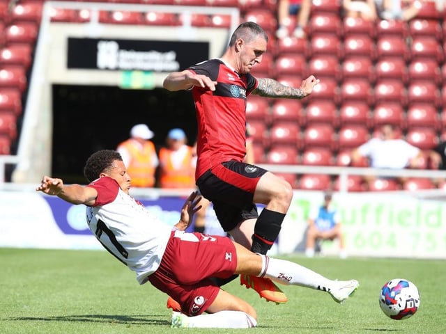 Remained full of energy and doggedness even in the extreme heat. Won five tackles, more than anyone else on the pitch, and at times drove Cobblers forward from midfield. Smart thinking and pinpoint cross led to the opener... 7.5